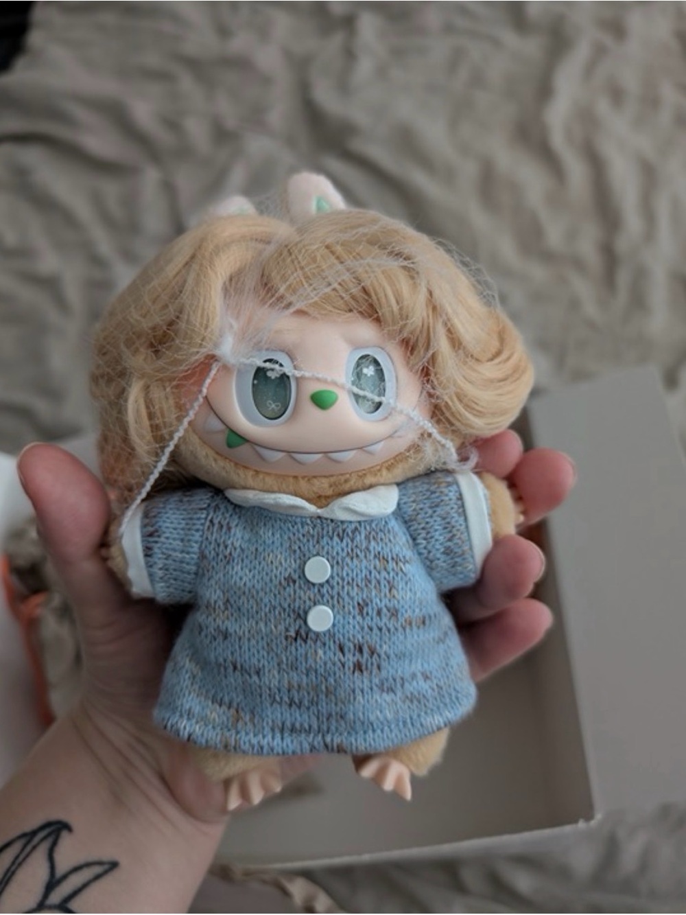 POP MART The Monsters Labubu Hair Salon Series - Blue Prelude